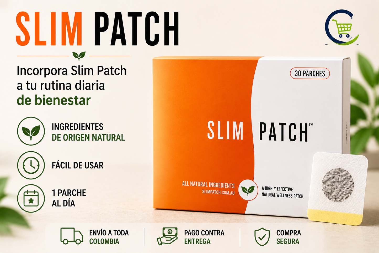 Slim Patch - Parches Abdominales x 30 Unidades
