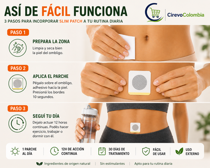Slim Patch - Parches Abdominales x 30 Unidades