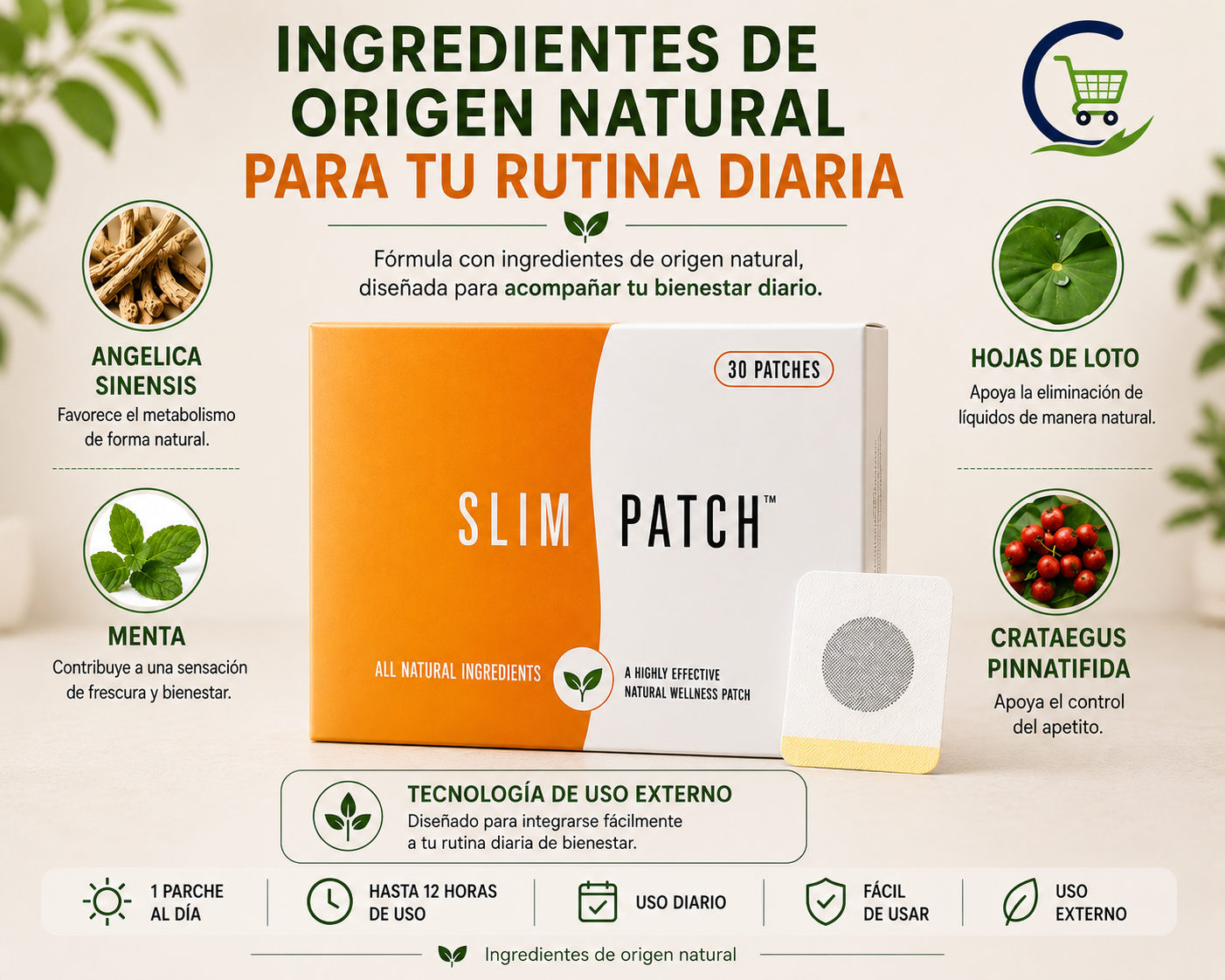 Slim Patch - Parches Abdominales x 30 Unidades