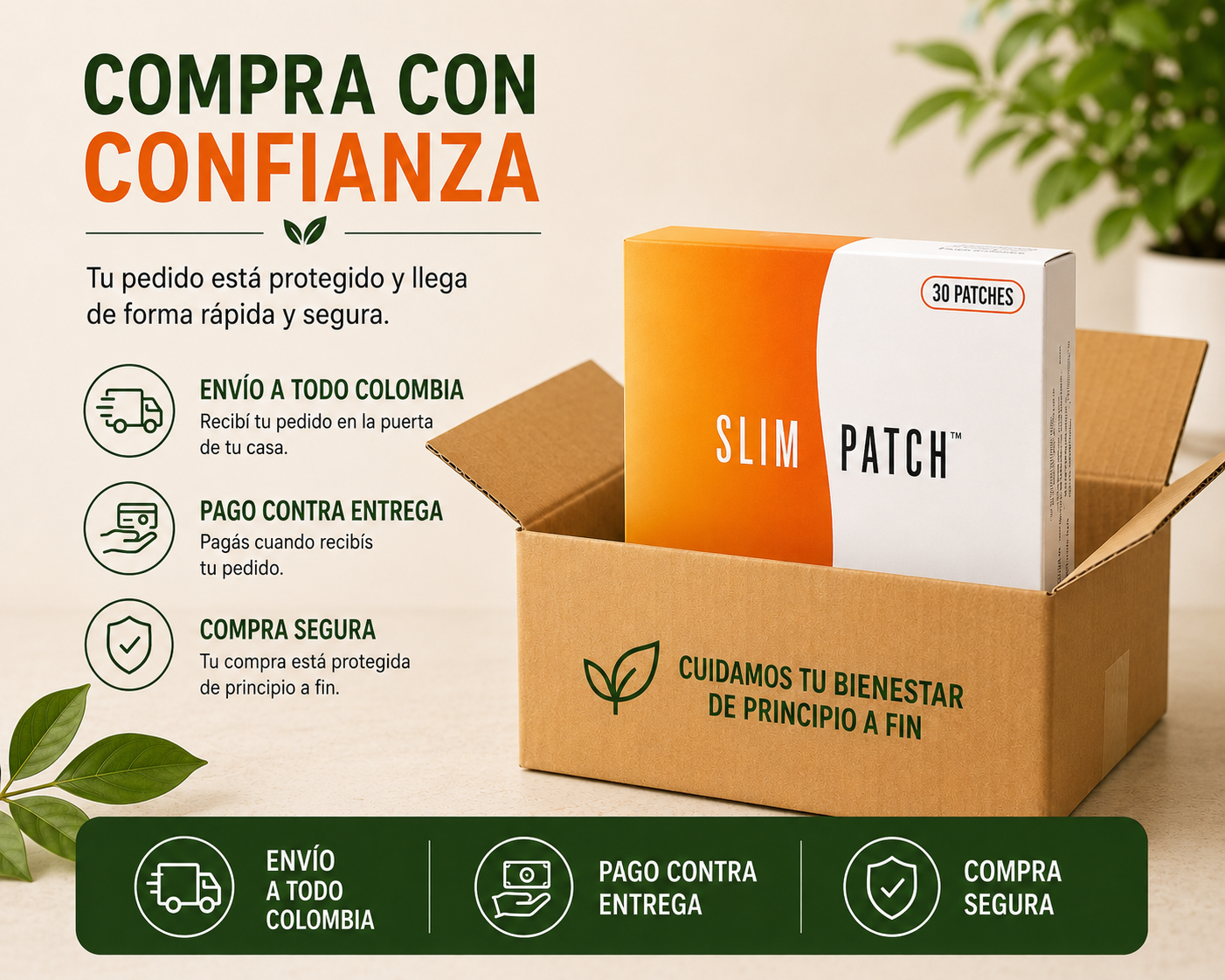 Slim Patch - Parches Abdominales x 30 Unidades