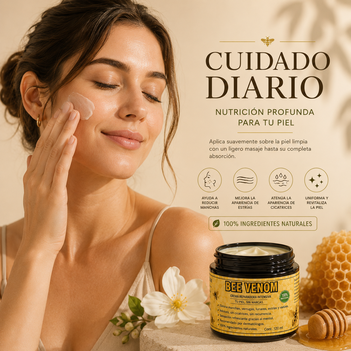Bee Venom Cream | Crema para Manchas, Arrugas y Reafirmación Facial
